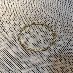 Gold and Silver 22K gold plated necklace